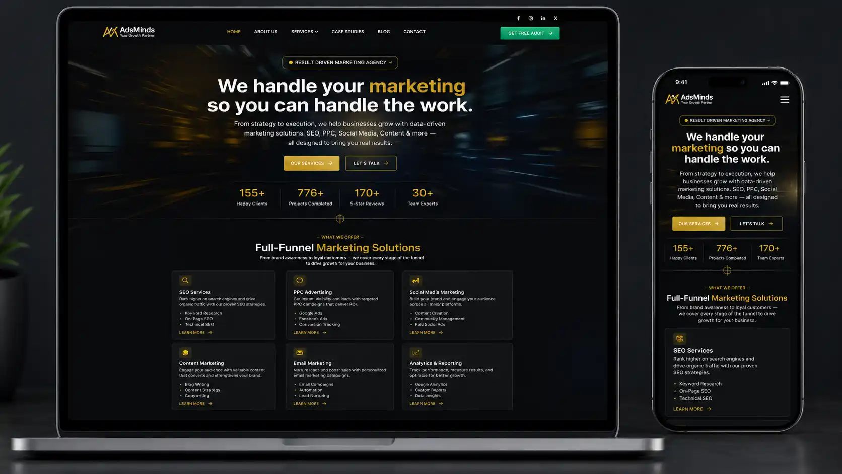 AdsMinds Website