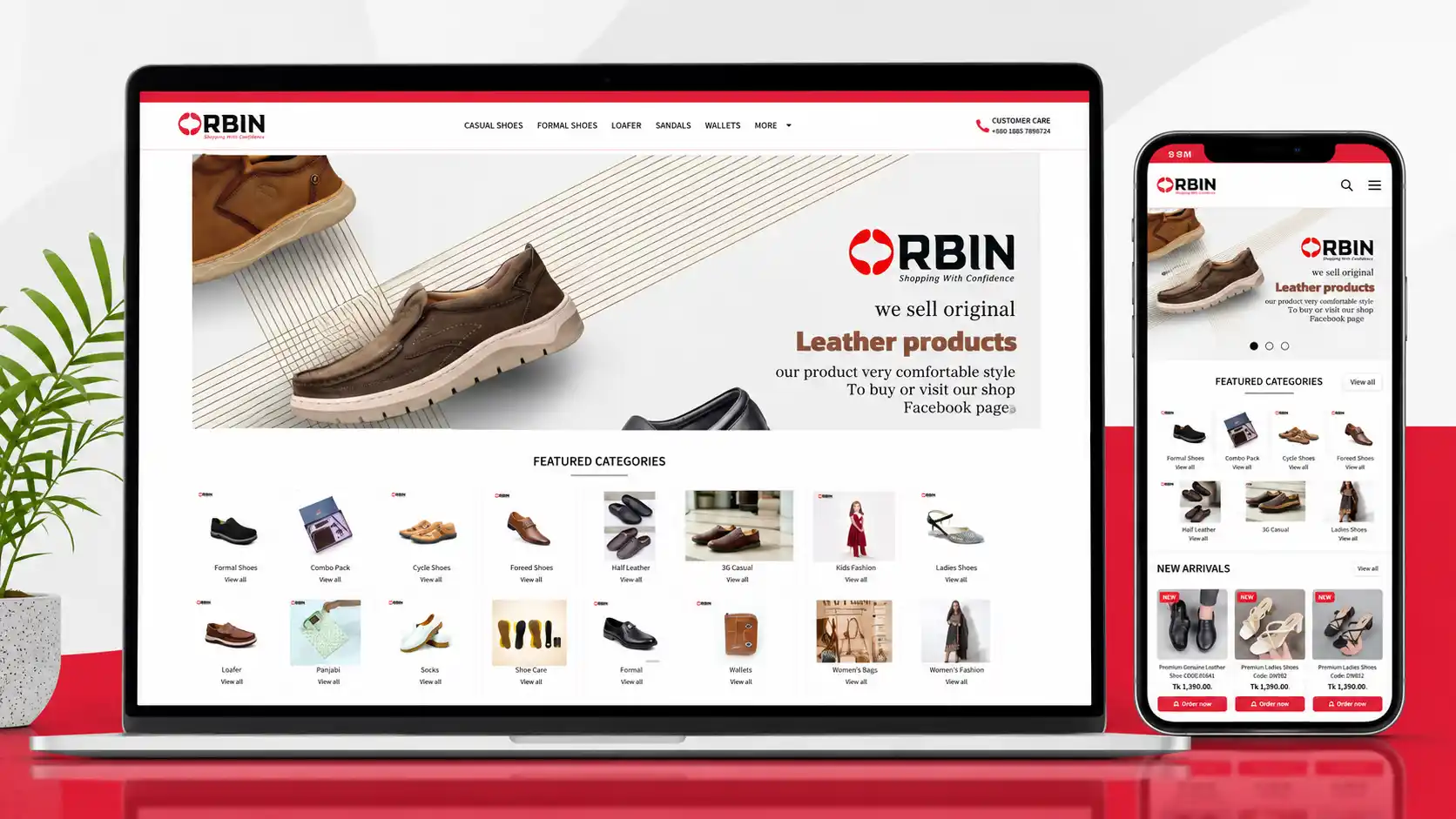 Orbin Fashion Website