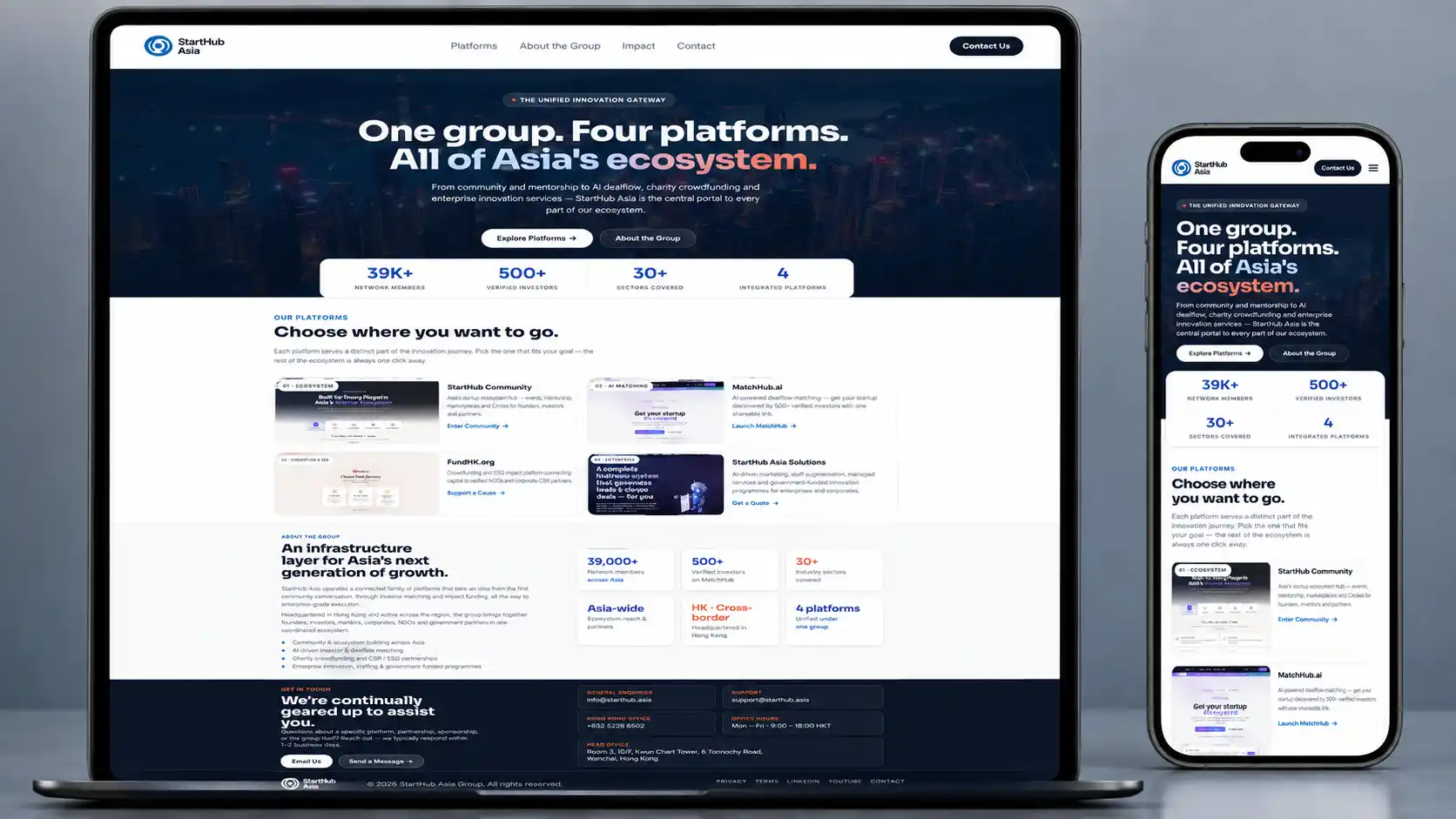 StartHub Asia Website